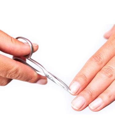 REMOS Left-Handed Nail & Cuticle Scissors - 9.5cm Stainless Steel INOX - Buy Online on GoSupps.com
