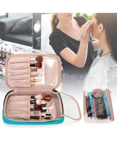 Yarwo Blue-Green Cosmetic Bag Organizer for Brush Set | Makeup Brush Storage (Up to 24 cm) - International Shipping - Buy Online on GoSupps.com