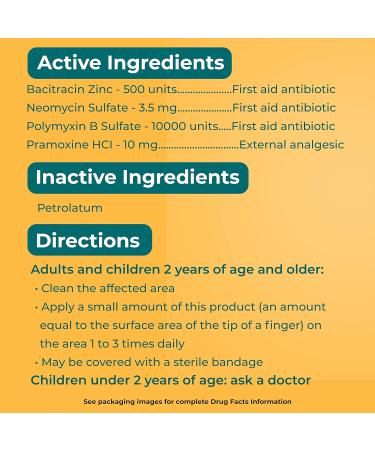 Neosporin Dual Action Burn Relief & First-Aid Antibiotic Ointment for 24-Hour Infection Protection & Maximum Strength Burn Pain Relief Made with Bacitracin Zinc Neomycin & Pramoxine HCl .5 oz - Buy Online on GoSupps.com