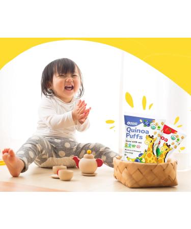 Awsum Snacks Quinoa Baby Puffs - USDA Organic Vegan Gluten Free Cereal for Kids - 18 Ounce Variety Pack - Buy Online on GoSupps.com