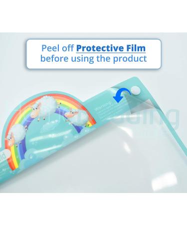 General Use Protective Face Shield Multi Packs (5x Kids Shields Rainbow) - Buy Online on GoSupps.com