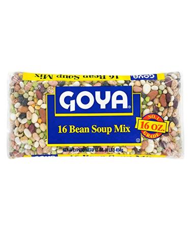 Goya 16 Bean Soup Mix No. 1 Grade, 14 oz, 1 bag - Buy Online on GoSupps.com