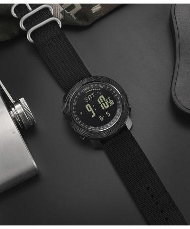 AVTREK Digital Hiking Sport Watch for Men - Tactical Military Compass, Waterproof Altimeter, Outdoor Multifunction (Black 2106) - Buy Online on GoSupps.com