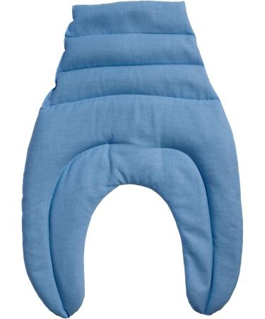 Light Blue Neck Pillow with Back Support - Cherry Stone Heat Pad for Neck & Back Relief - Buy Online on GoSupps.com