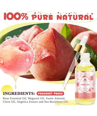Buy Organic Yoni Oil 60ml (2pcs) | Feminine Moisturizer with Rose & Peach | Enhance Smell & Taste | pH Balanced Body Juice for Women - Buy Online on GoSupps.com