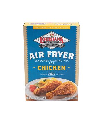 Louisiana Fish Fry, Air Fryer Chicken Coating Mix, 5 oz (Pack of 6)  Each Box Coats 2 lbs of Chicken  Chicken Breading Mix  Easy to Cook  Air Fried Chicken - Crispy Texture, Delicious Flavor