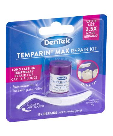 DenTek Temparin Max Caps and Filling Repair Kit - 13+ Repairs, 0.09 oz - Value Pack of 2 - Buy Online on GoSupps.com