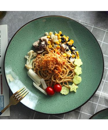 Porcelain Plate Bowls and Saucers Malachite Green Ceramic Plates and Bowls Set Eco Friendly Porcelain Dinner Cutlery Set Kitchen Dish Plate Spoon Accessories (Color : Cup) (Color : 7.75 Inch) - Buy Online on GoSupps.com