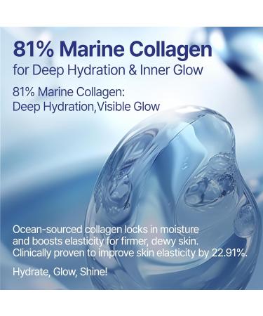 ASIS-TOBE Marine Collagen 81 Serum - Skin Firming and Radiance - Korean Hydrating Face Serum with 81% Low Molecular Hydrolyzed Collagen, Hyaluronic Acid and Niacinamide, 1.69 Fl Oz - Buy Online on GoSupps.com