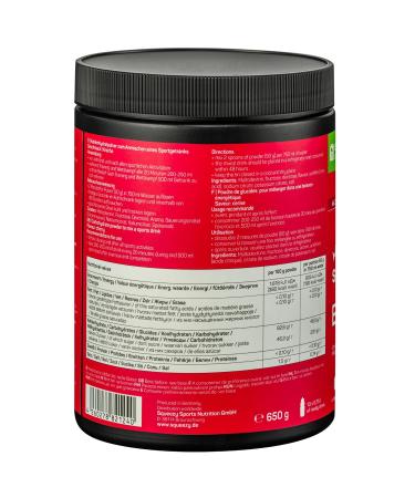 Squeezy Energy Drink ISO Powder (Cherry) 650g | Isotonic Sports Drink for Training & Competition | Energy Electrolytes Potassium & Sodium - Buy Online on GoSupps.com