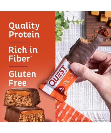 Quest Hero Protein Bars Chocolate Caramel Pecan and Cookies & Cream 15g and 18g Protein 1g Sugar 12 Count - Buy Online on GoSupps.com