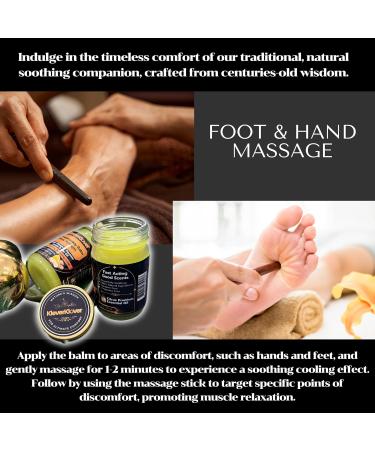 Ultra Strength Back and Neck Aromatherapy Balm | Sore Muscle Relief | Preservative Free Citrus | Free Reflexology Stick - Buy Online on GoSupps.com