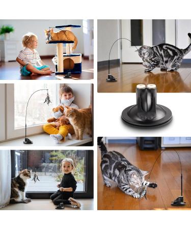 Rosaui Interactive Cat Toys - Dual-Head Sucking Kitten Accessories for Indoor Play | International Shipping Available - Buy Online on GoSupps.com