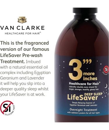 3'''More Inches LifeSaver Deep Sleep Overnight Treatment 500ml - Pre-Shampoo - Strong & Shiny Hair - With Cashmere Amino Acids - Sulfate & Silicone Free - Buy Online on GoSupps.com