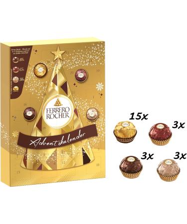  Ferrero Ferrero Rocher - Advent Calendar 2023 24 assorted specialties Ferrero Rocher Original and three Chocolate Melt recipes* Christmas gift idea 300g pack - Buy Online on GoSupps.com