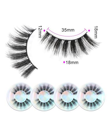8 Pairs 18mm Spiky Volume Lashes | 3D Mink Fluffy Eyelashes | Vegan Fake Eyelashes for Dramatic Eyes - Buy Online on GoSupps.com