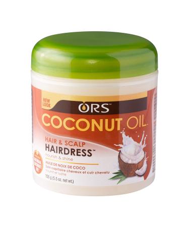 ORS Coconut Oil Hair and Scalp Hairdress 5.5 oz (Pack of 3)