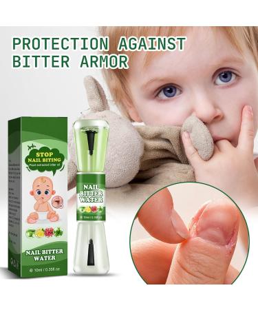 Anti Nail Biting Polish - Stop Nail Biting - Nail Biting Prevention for Teenagers & Adults - Nail Care Bitter Taste Safe Natural Plant Extract - Buy Online on GoSupps.com