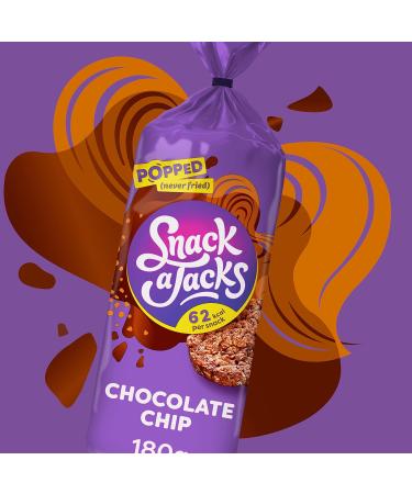 Buy Snack A Jack Choc Chip Jumbo Rice Cakes 180g | International Shipping Available - Buy Online on GoSupps.com
