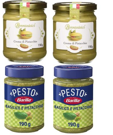 2 x Brondeltic Cremable Cr mas Small 190 git in glas in glali uici uici siclier + pesto + pestotic Pestasical Pystacks myt Basilcuum are trackic 190 g