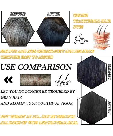 Black Hair Dye Shampoo 3 in 1 for Gray Hair Coverage Long Lasting lnstant Hair Shampoo for Women and Men(100 ml) - Buy Online on GoSupps.com