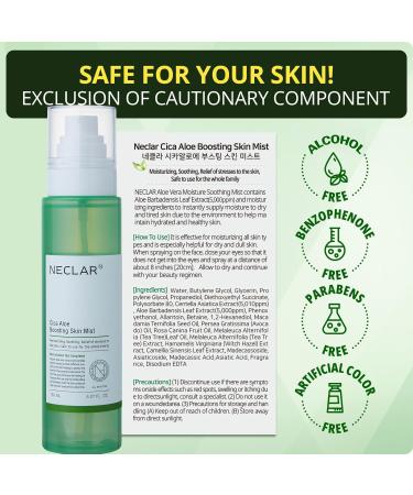 CICA Aloe Hydrating Toner Spray for Face - pH Balanced Facial Mist - Aloe Vera and Centella Asiatica - for Acne Prone and Sensitive Skin - Korean Skincare for Redness Dryness - Buy Online on GoSupps.com
