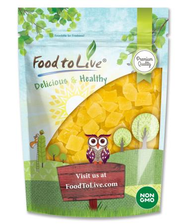 Dried Diced Pineapple, 8 Ounces - Raw, Vegan, Sweetened, Unsulfured, Bulk, Great for Culinary Use and Baking 0.5 Pound