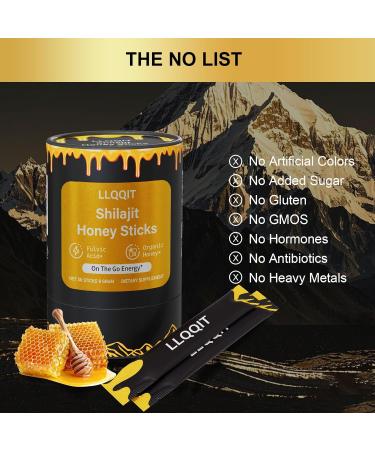 Pure of Himalayan of Shilajit of Honey Sticks with Organic & Saffron 85+ Trace Minerals 75%+ Fulvic Acid 30 Count | Natural Energy & Immunity Booster | Easy Single-Use Packets - Buy Online on GoSupps.com