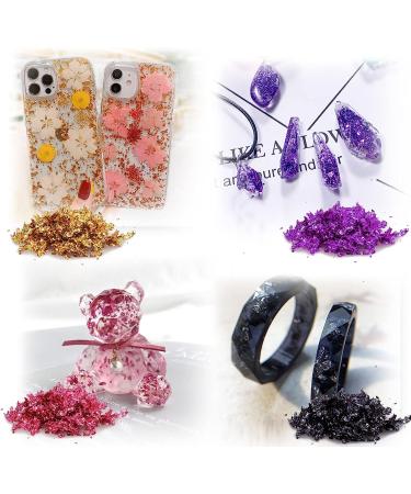 12 Colors Gold Foil Flakes for Resin & Nail Art - Metallic Gilding Flakes for Home Decor & Crafts - Buy Online on GoSupps.com