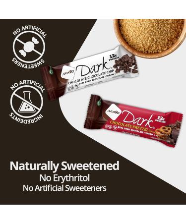 NuGo Dark Chocolate Almond with Sea Salt 12g Protein Bar Vegan Gluten Free Non-GMO Kosher Pareve 24 Count Chocolate Almond with Sea Salt 24 Count (Pack of 1) - Buy Online on GoSupps.com