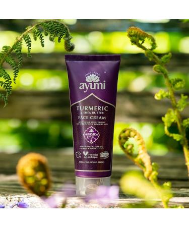 Ayumi Turmeric & Shea Butter Face Cream Vegan and Cruelty Free Dermatologically Tested 1 x 100ml - Buy Online on GoSupps.com