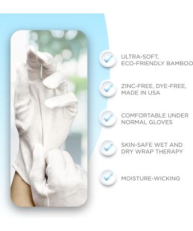 Bamboo Eczema Gloves - Adult Unisex (XS) - Soothing Relief for Sensitive Skin - Buy Online on GoSupps.com