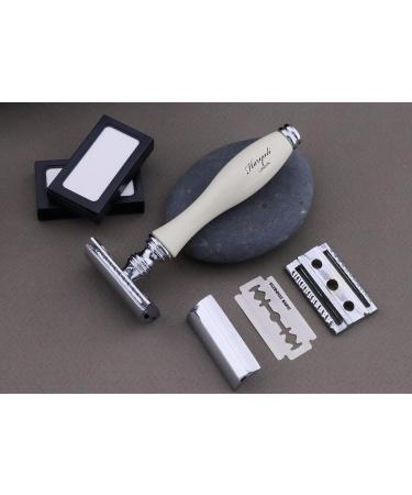 Men's Shaving Set - Black Badger Hair Brush Soap & Bowl Leather Razor Pouch | Perfect Gift for Grooming - Buy Online on GoSupps.com