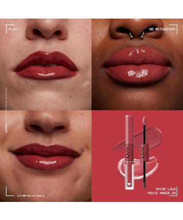 NYX Lip Gloss - High Pigment, Long Lasting, No Transfer Shine (Movie Maker) - Buy Online on GoSupps.com