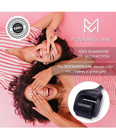 MOOKARDILANE 540 Stainless Steel Derma Roller 0.50 for Beard, Hair & Skin - Home Microneedling Roller with Storage Case - Buy Online on GoSupps.com