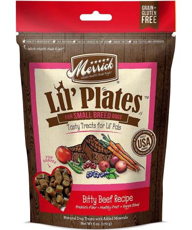 Merrick Lil Plates Small Breed Dog Treats Variety Pack (Salmon, Beef, Turducken, Chicken) + 10ct Pet Wipes - Buy Online on GoSupps.com