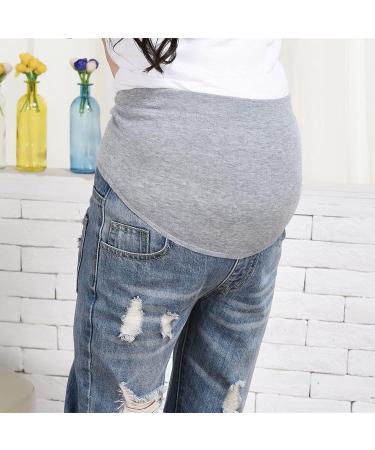 Spritumn-Home Maternity Jeans for Women UK | Solid Blue Skinny Fit Ripped Jeans | Over The Bump Vintage Stretch Denim Leggings | 4XL - Buy Online on GoSupps.com