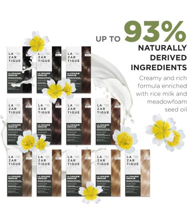 LAZARTIGUE LA COULEUR ABSOLUE - Permanent Hair Dye with Professional Pigments - Ammonia PPD Resorcinol Mineral Oils and Silicone Free 1 box 5.35 - Chocolate - Buy Online on GoSupps.com