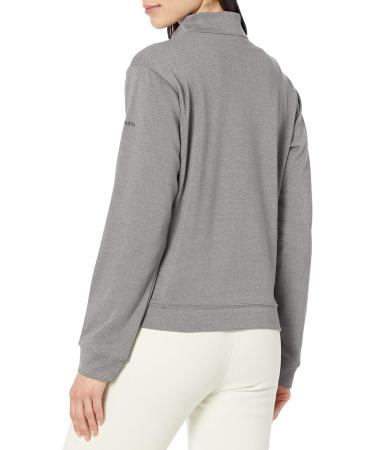 Columbia Women's French Terry Half Zip City Grey Heather/Black - Small - Buy Online on GoSupps.com