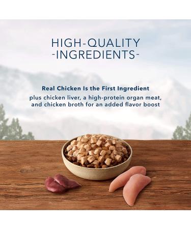 Blue Buffalo Wilderness Trail Toppers Chicken Wet Dog Food - 24 Pack 3oz Chunky Bites in Hearty Gravy - Buy Online on GoSupps.com