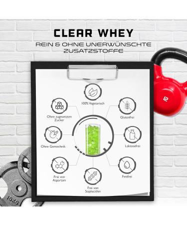 Clear Whey Isolate Protein Shake - Fruity Green Apple Flavor | High-Quality 900g Protein Isolate for Refreshing Nutrition - Buy Online on GoSupps.com