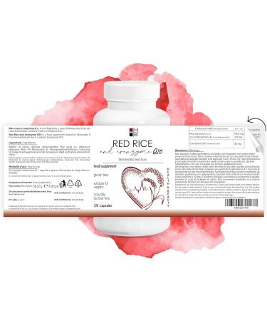 RED RICE & COENZYME Q10 - 120 Fermented Capsules | Italian Vitamin Q Supplement for Heart Health - Buy Online on GoSupps.com