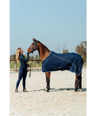 Horze Tessa Women's Silicone Full Seat Riding Tights - Peacoat Dark Blue, Size 30 - Buy Online on GoSupps.com