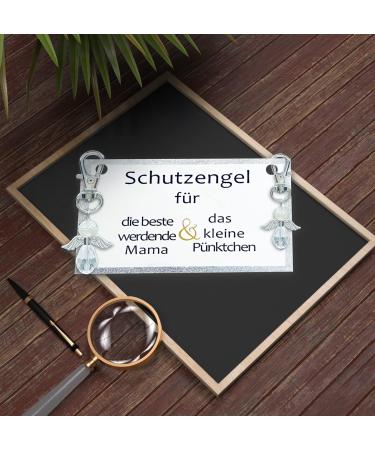 Guardian Angel Keychain Gift for Expectant Moms | Lucky Charm for Pregnancy | Ideal Baby Shower Gift - Buy Online on GoSupps.com