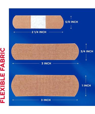 Buy BAND-AID Flexible Fabric Adhesive Bandages - Assorted 100/Box for International Shipping | Durable & Reliable Care - Buy Online on GoSupps.com