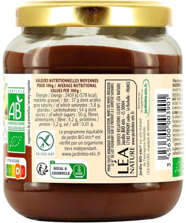 Jardin BiO tic Gluten Free Chocolate Hazelnut Spread - Organic - Gluten Free - AB Certified - 350 g Jar - Buy Online on GoSupps.com