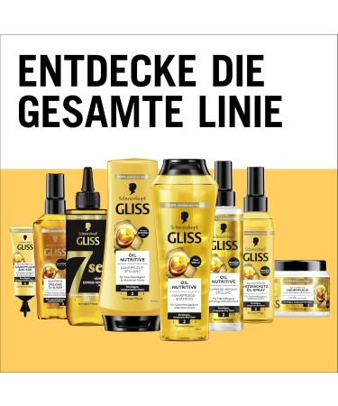 Gliss Conditioner Oil Nutritive (200 ml) conditioner intensely nourishes damaged and damaged hair the conditioner ensures perfect detangling - Buy Online on GoSupps.com