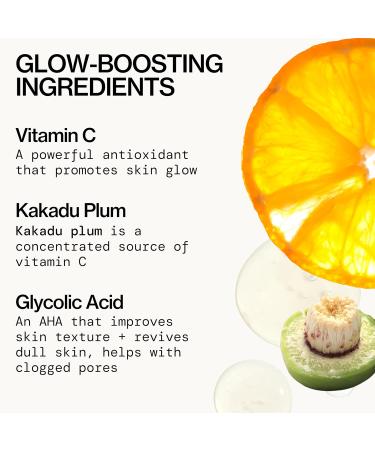 Pacifica Glow Baby Booster Mini Face Serum Vitamin C & Glycolic Acid For Brightening Dull Skin Fragrance-Free Vegan & Cruelty-Free .5 Fl Oz - Buy Online on GoSupps.com