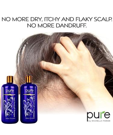 Moisture Renewal Anti Dandruff Shampoo & Conditioner Set | Organic Itchy Scalp Treatment for All Hair Types - 100% Natural & Safe - Buy Online on GoSupps.com