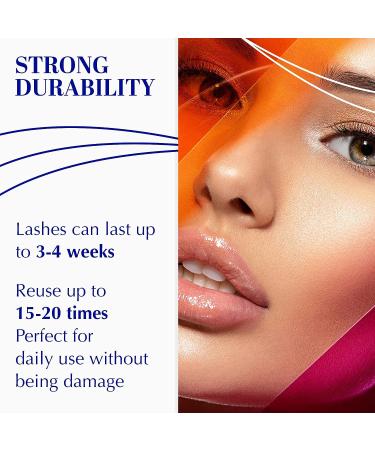 AWAKIIN 4D Premium Cashmere Natural False Lashes - Self Adhesive Reusable Fake Eyelashes for Natural & Volume Look (Royal) - Buy Online on GoSupps.com